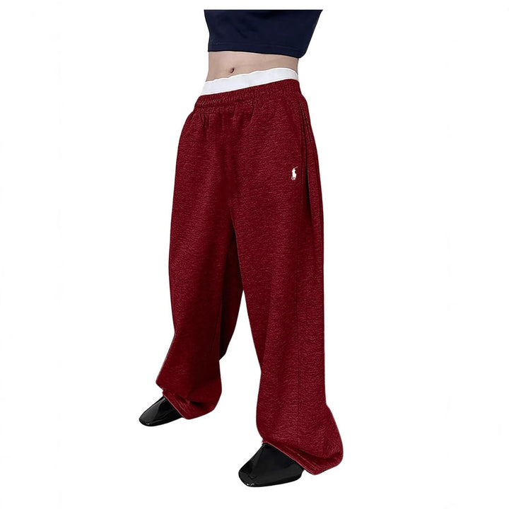 Herren Weite Baggy-Sweathose mit elastischem Bund und Sticklogo Drune