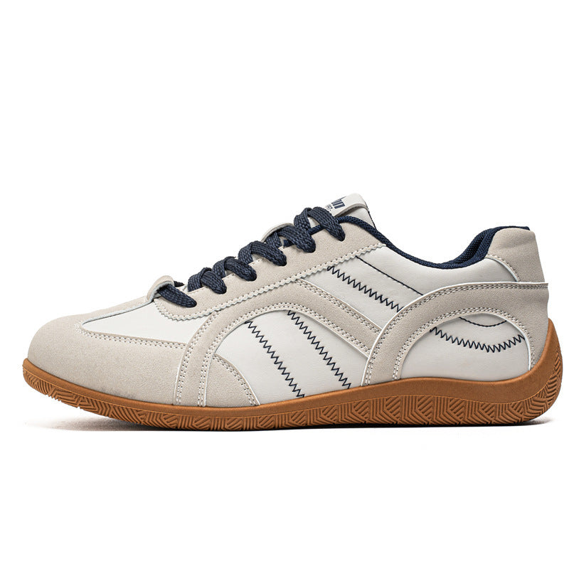 Herren retro-inspirierte Low-Top Freizeit-Sneaker mit Wildlederoptik, gepolstertem Knöchelkragen und griffiger Gummilaufsohle Drune