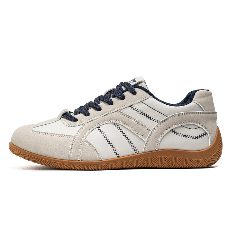 Herren retro-inspirierte Low-Top Freizeit-Sneaker mit Wildlederoptik, gepolstertem Knöchelkragen und griffiger Gummilaufsohle Drune