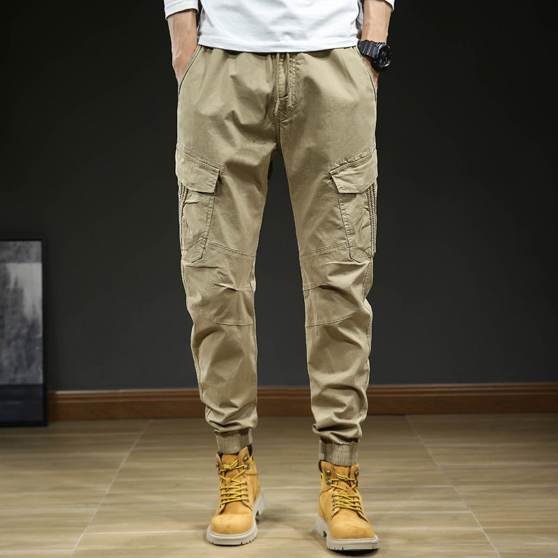 Herren Cargo-Joggerhose mit multifunktionalen Cargotaschen und elastischem Saum Drune