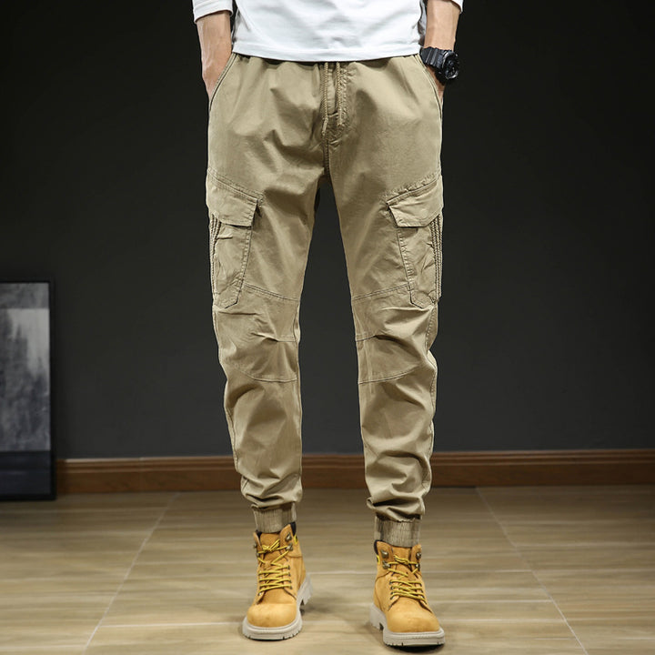 Herren Cargo-Joggerhose mit multifunktionalen Cargotaschen und elastischem Saum Drune