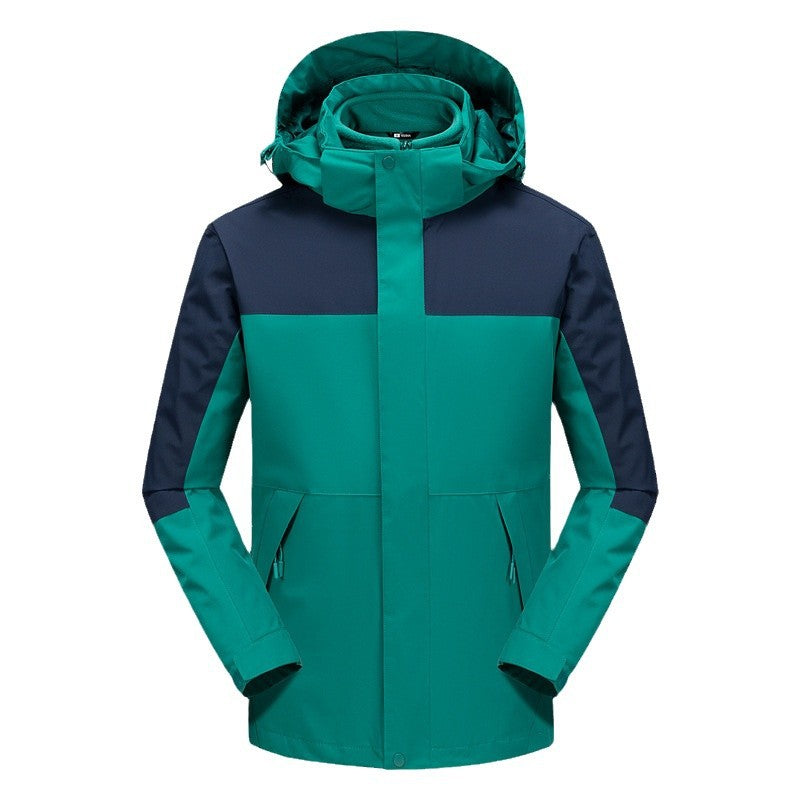 Herren Urbaner Softshell-Outdoorjacke mit hochschließendem Kragen, verschweißter Membran und verdeckten Reißverschlüssen Drune