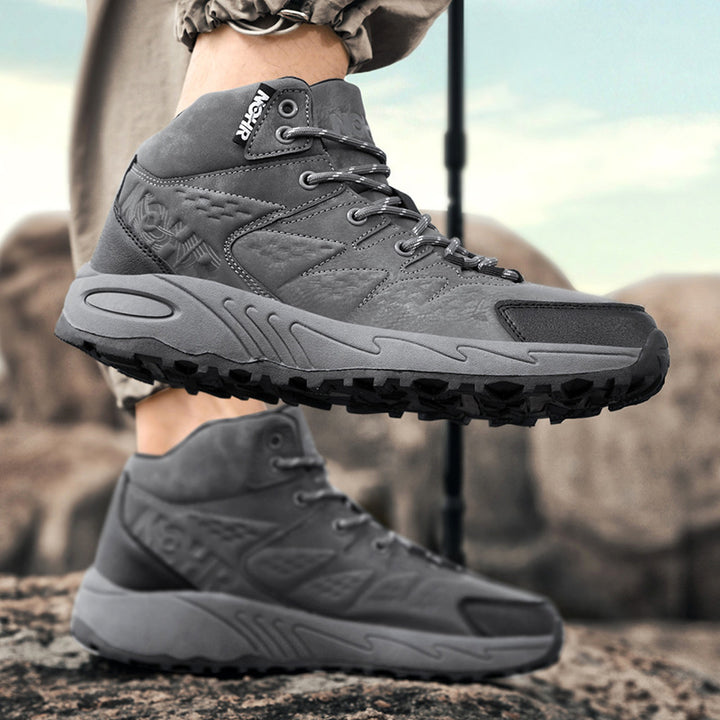 Herren nan robuster wasserabweisender Trekkingstiefel mit mittlerer Schafthöhe und rutschfester Profilsohle Drune