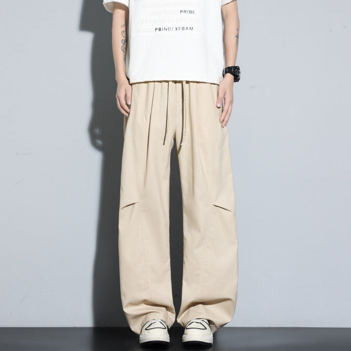 Damen Weite Lagen-Loungehose mit Cargo-Details & elastischem Tunnelzug Drune