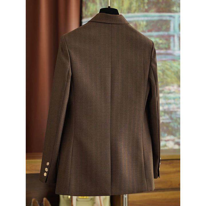 Damen Eleganter Doppeltbreasted Blazer Drune 1789269052