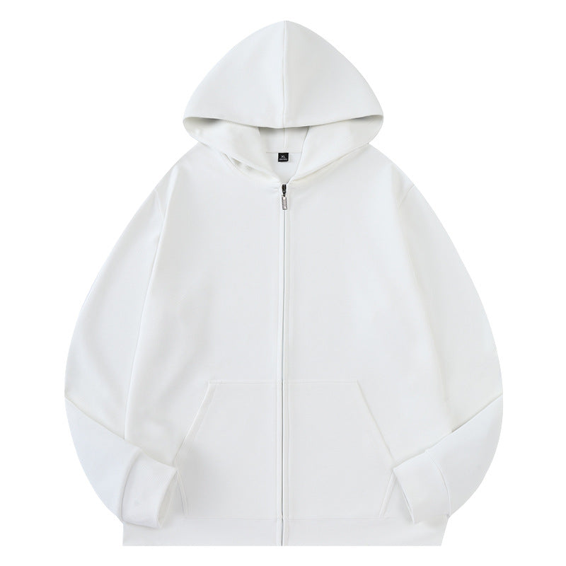 Unisex Oversize Kapuzen‑Zipjacke aus French‑Terry mit verdeckter Nahtführung Drune