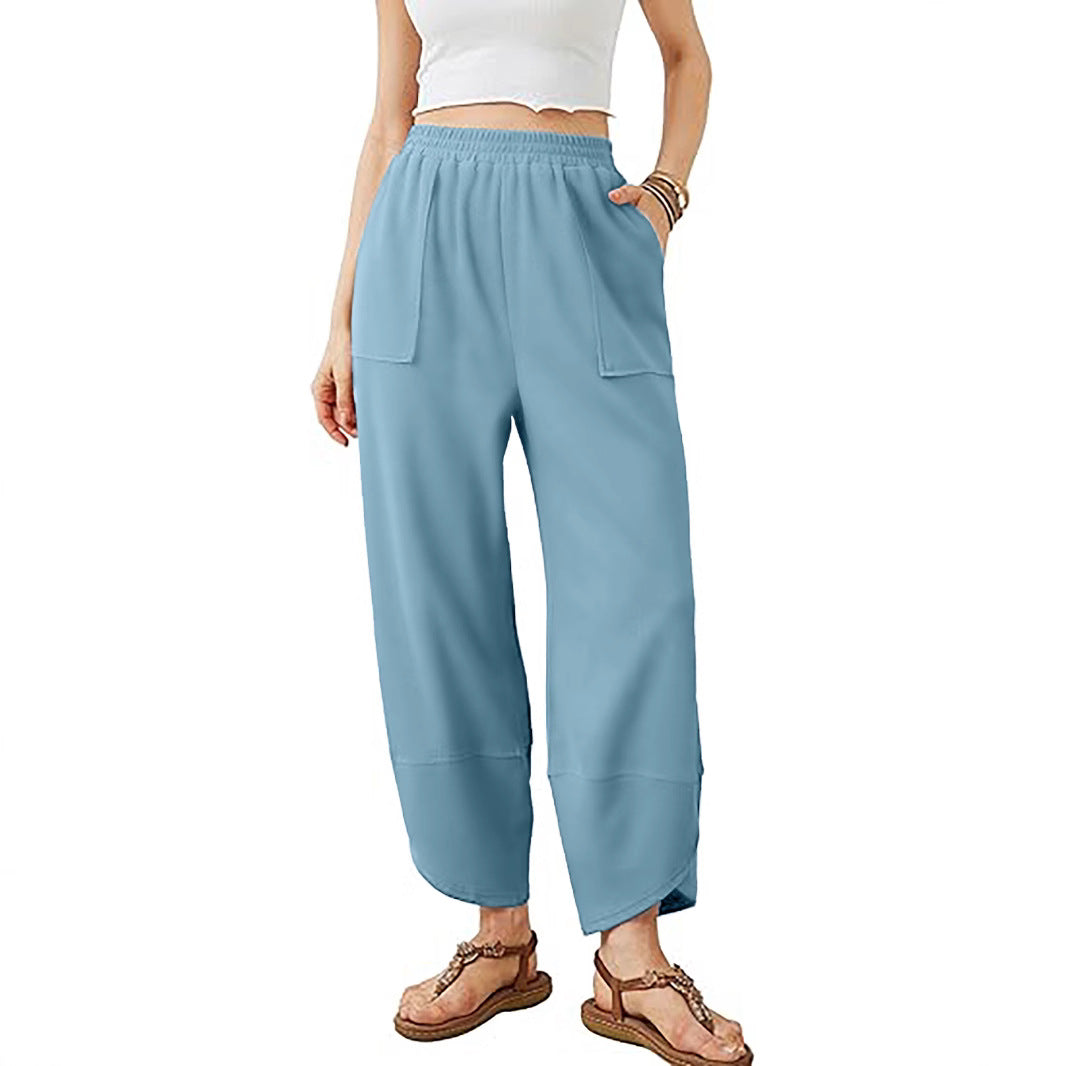 Damen Culotte-Hose mit elastischem Bund und aufgesetzten Taschen Drune