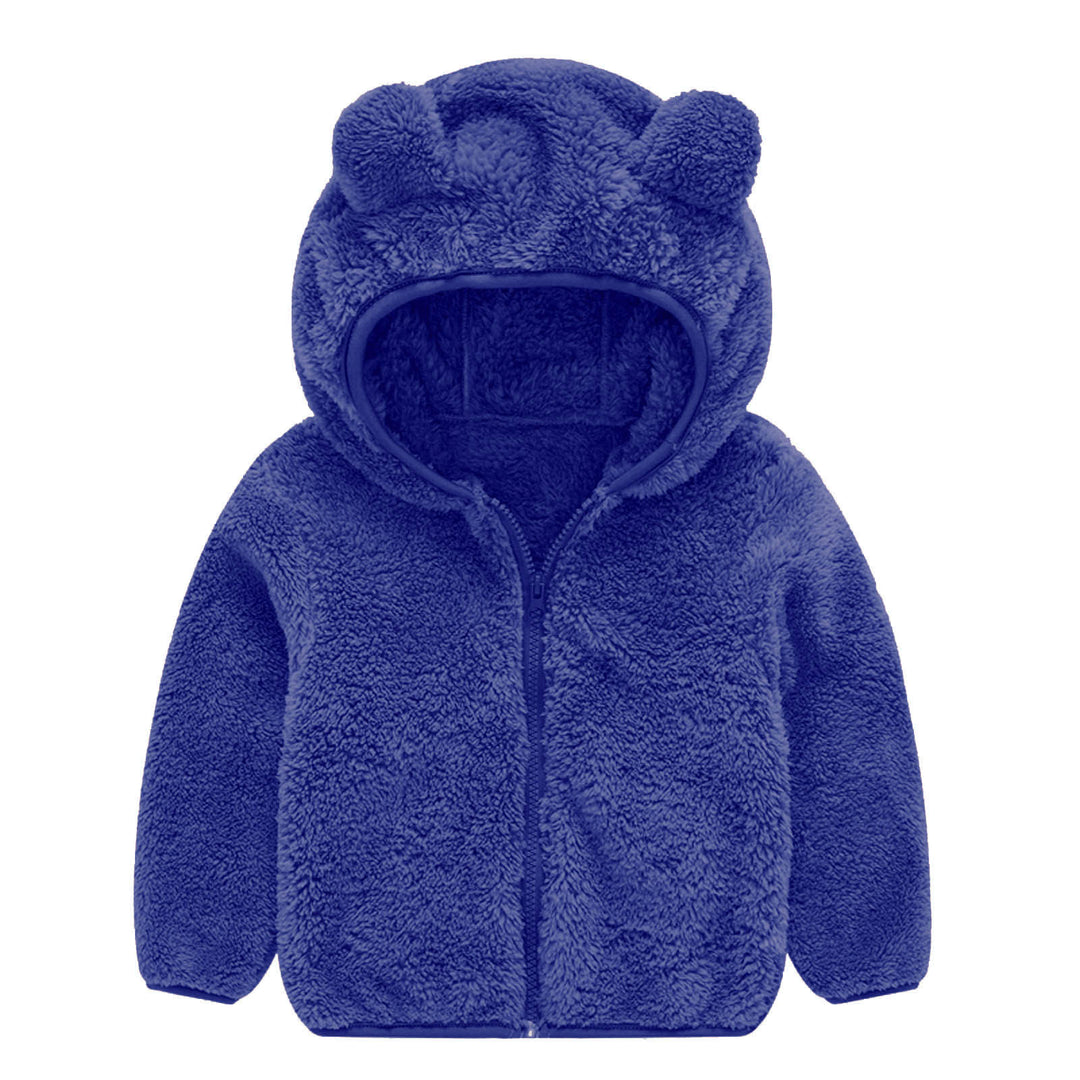 Damen Fleecejacke mit niedlichem Bärenohren-Design Drune