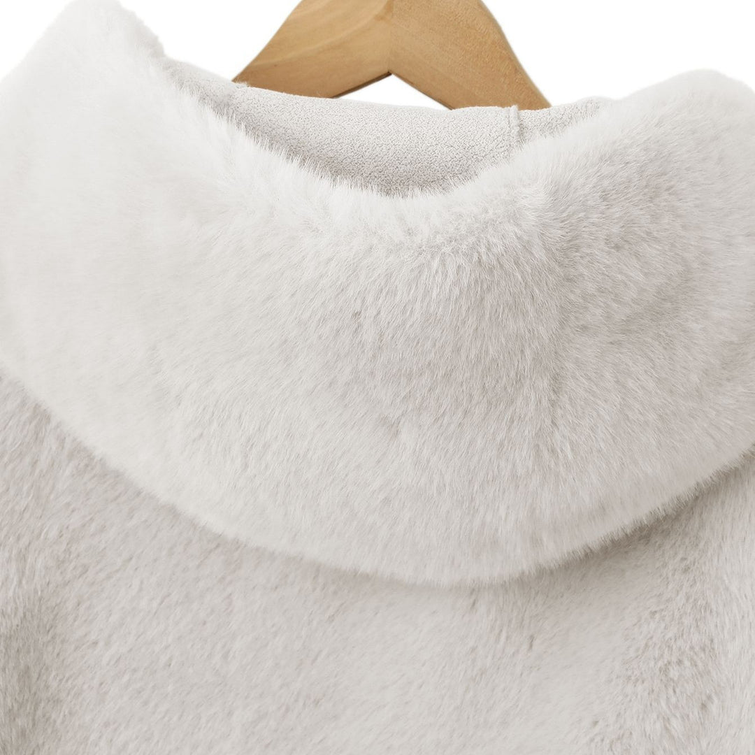 Damen Fleece-Weste mit Kapuze Drune