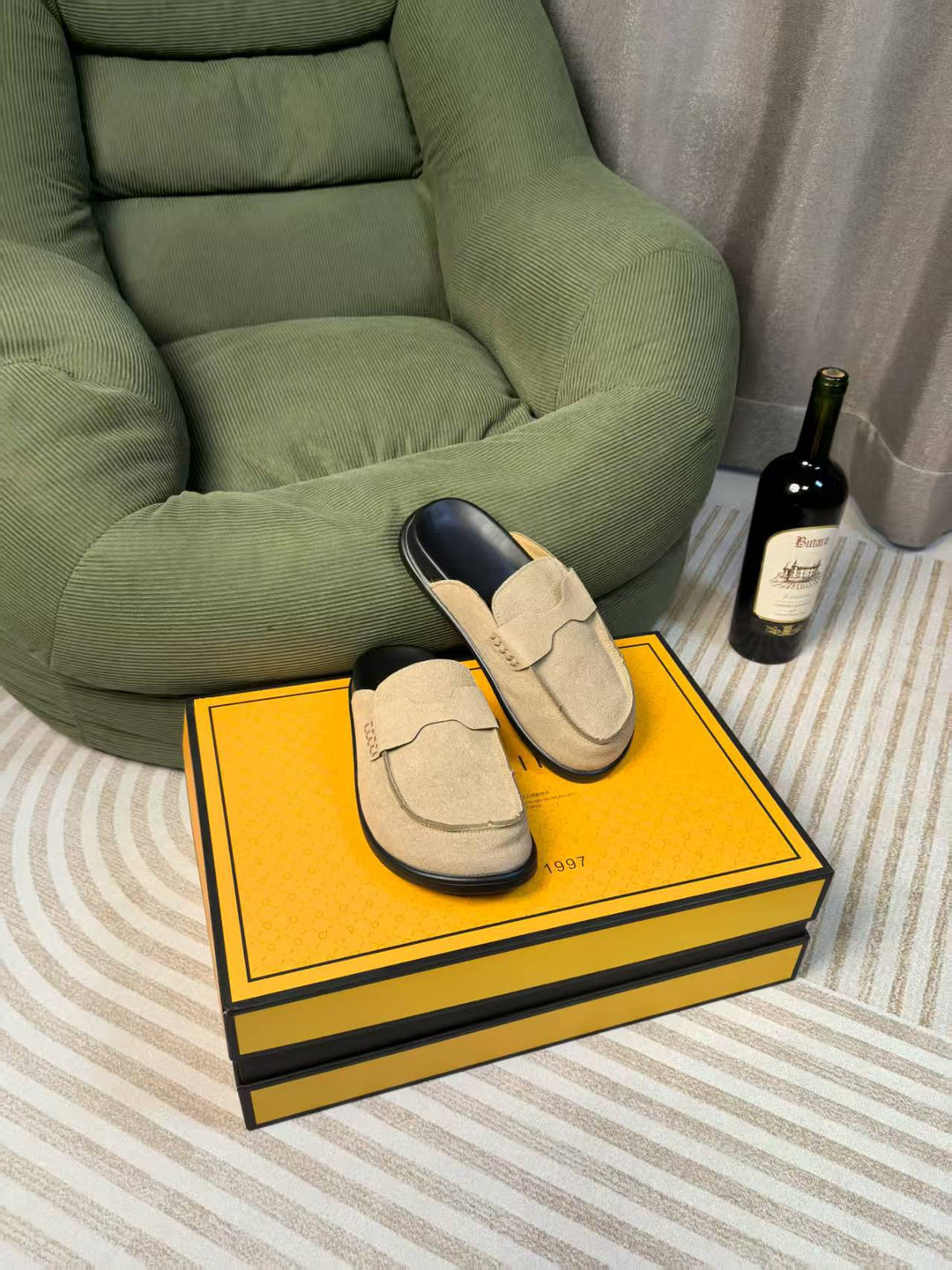 Damen Slipper mit weichem Wildleder und anatomischer Fußbettung Drune