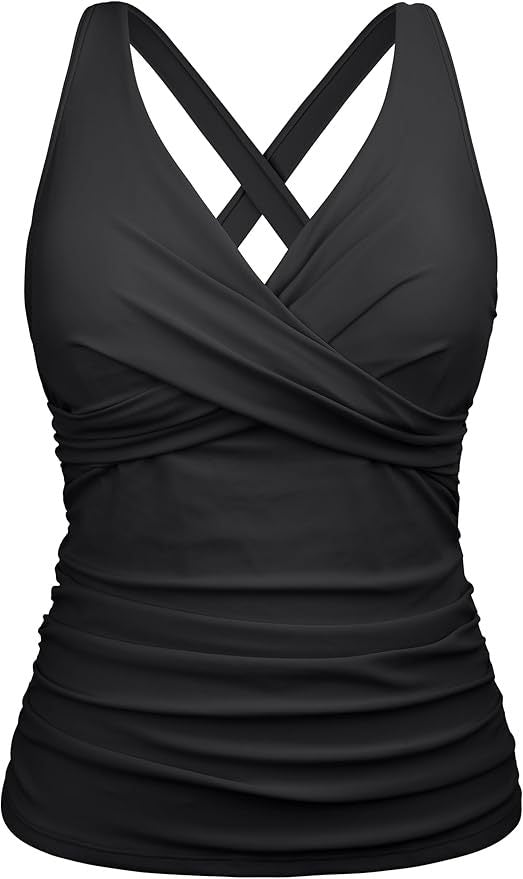 Damen Badeanzug mit Wickelschnitt und figurschmeichelndem Design Drune