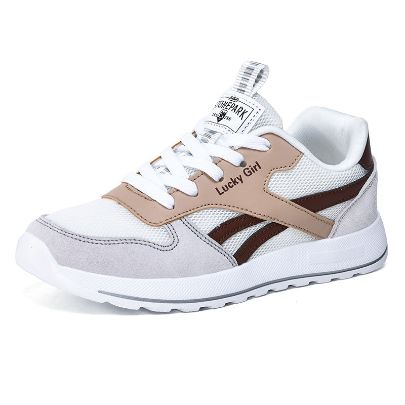 Damen Retro-Sneaker mit Mesh- und Veloursleder-Details Drune