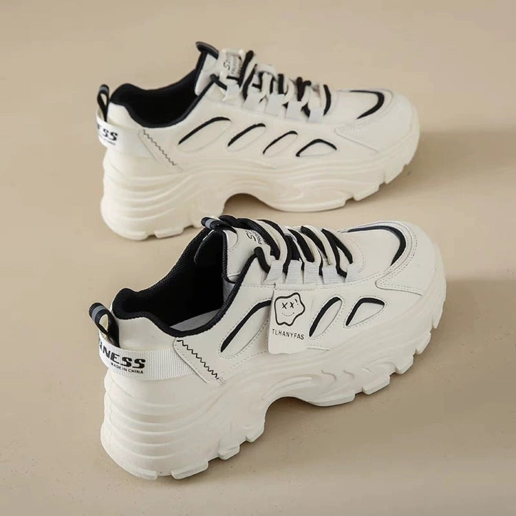 Damen Sportliche Chunky Sneakers mit ergonomischer Dämpfung und atemberaubender Oberflächenstruktur Drune