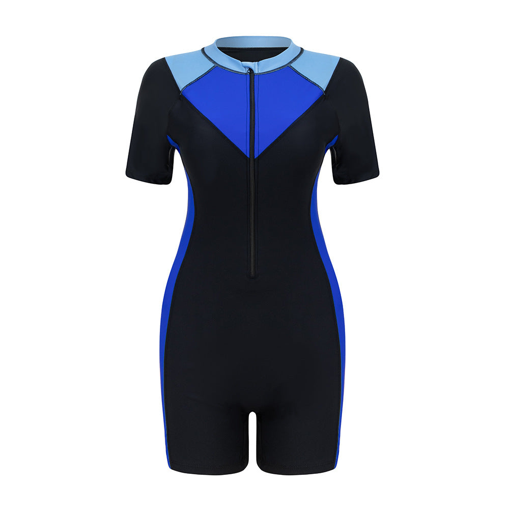 Damen Sportlicher Neoprenanzug mit kurzen Ärmeln Drune