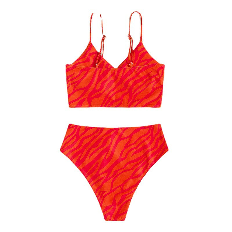 Damen Triangel-Bikini mit schickem Wickeloberteil Drune