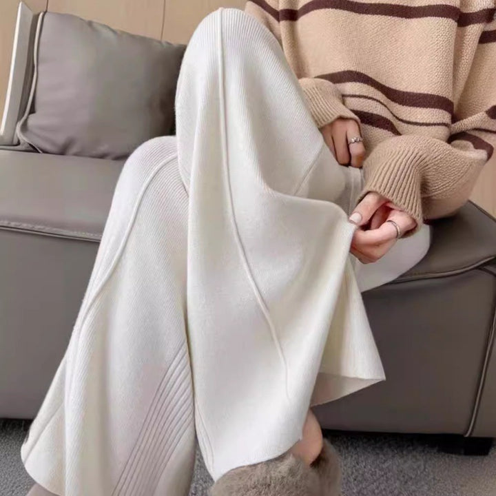 Damen Oversized Strickpullover mit breitem Streifenmuster und lässigem Schnitt Drune