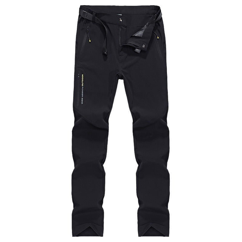 Damen Stretch-Softshell Outdoorhose mit vorgeformten Knien, verstellbarem Bund und Reißverschlusstaschen Drune