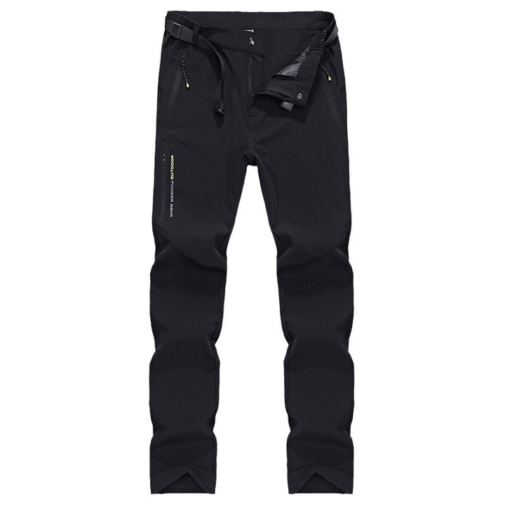 Damen Stretch-Softshell Outdoorhose mit vorgeformten Knien, verstellbarem Bund und Reißverschlusstaschen Drune