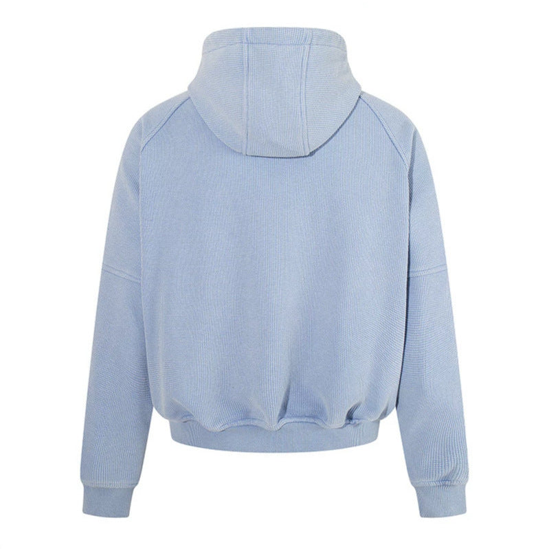 Damen Kapuzen-Bomberjacke aus Teddyfleece mit Metallhaken und elastischem Saum Drune