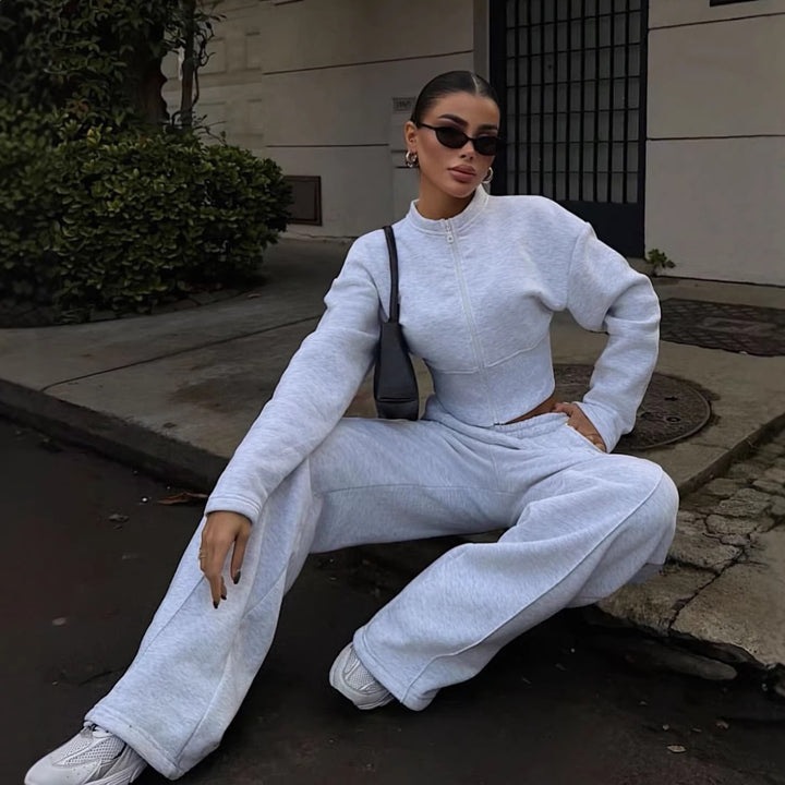 Damen Zweiteiler Ensemble mit stylishen Details und hohem Tragekomfort