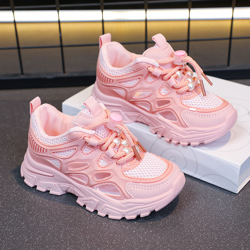 Mädchen Leichte Performance Sneakers mit Atmungsaktivem Mesh-Oberleder Drune