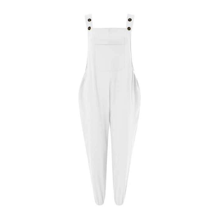 Damen stilvolle Latzhosen mit Taschen Drune
