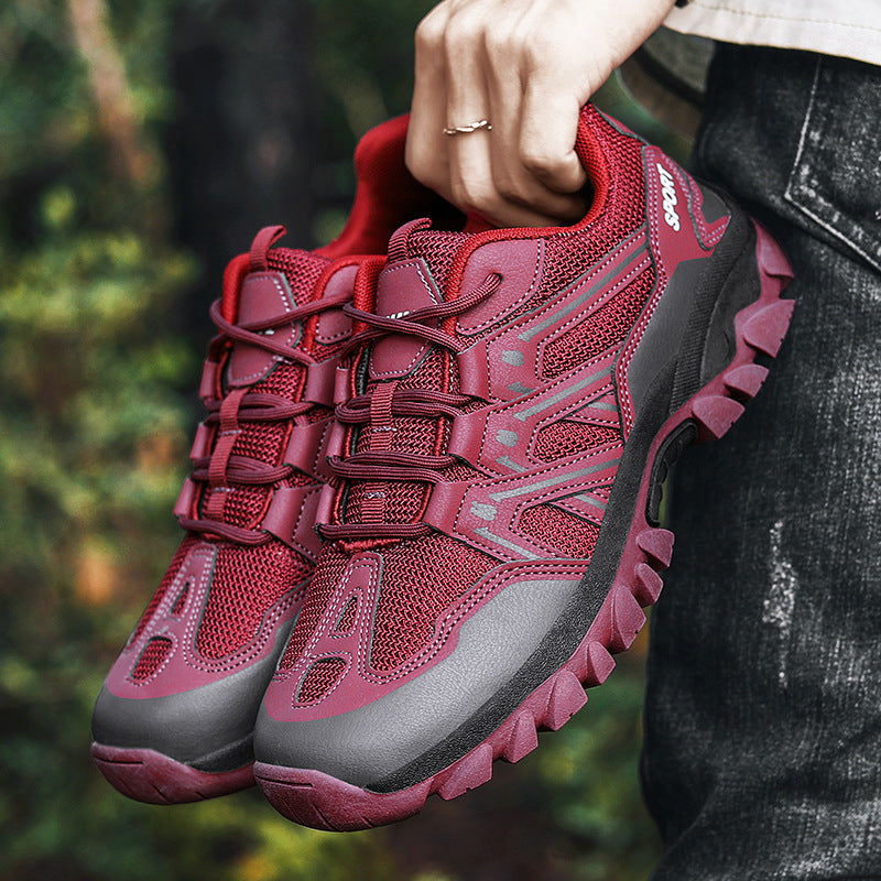 Herren nan robuster Trailtrekkingschuh mit wasserabweisender Membran, verstärkter Zehenkappe und griffiger Geländelaufsohle Drune