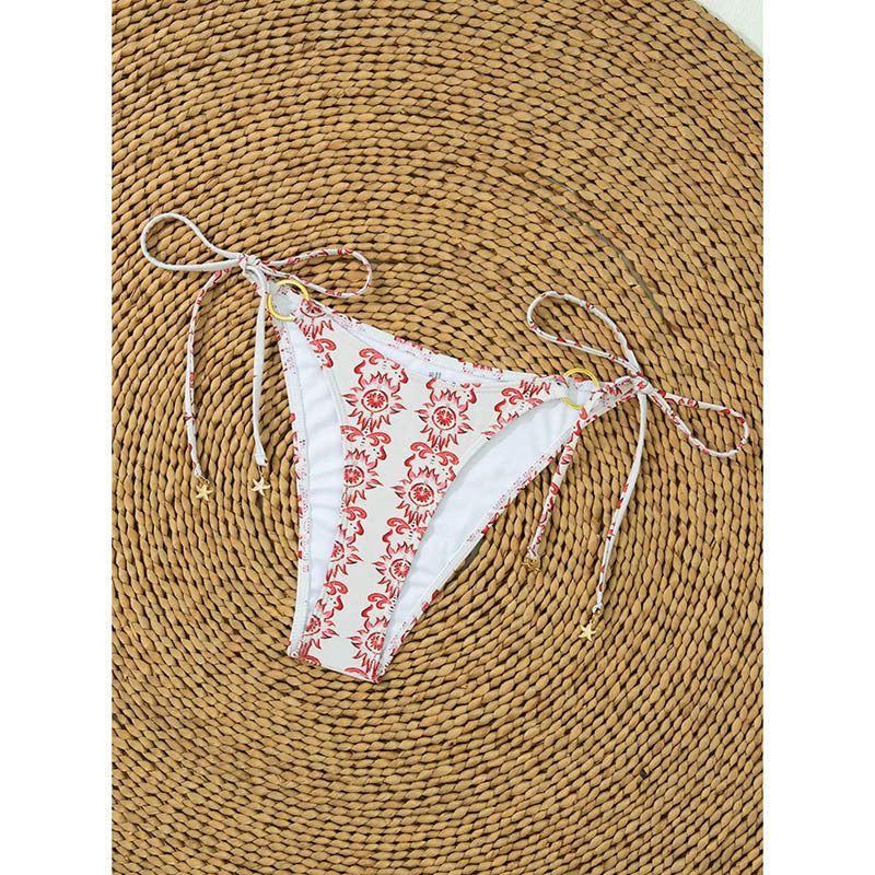 Damen Triangel-Bikini mit goldenen Ringdetails Drune