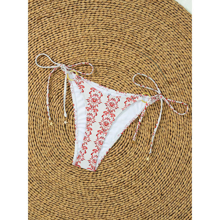 Damen Triangel-Bikini mit goldenen Ringdetails Drune