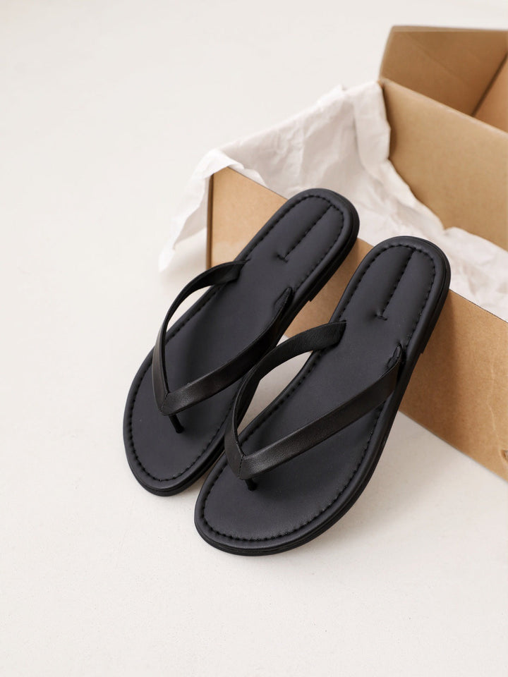 Damen Zehentrenner-Sandalen mit bequemem Fußbett und elegantem Riemendesign Drune