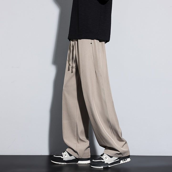 Damen Weite Palazzo‑Hose mit hohem Elastbund & Kordelzug Drune