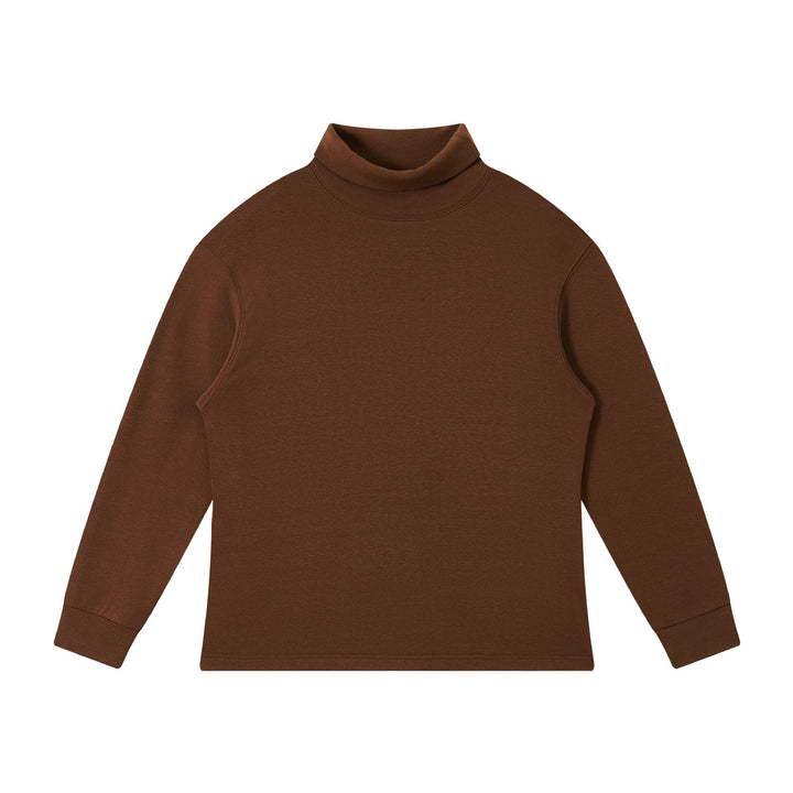 Damen Feinstrukturierter Rollkragen‑Sweater aus Baumwollmix mit Raglanärmeln Drune