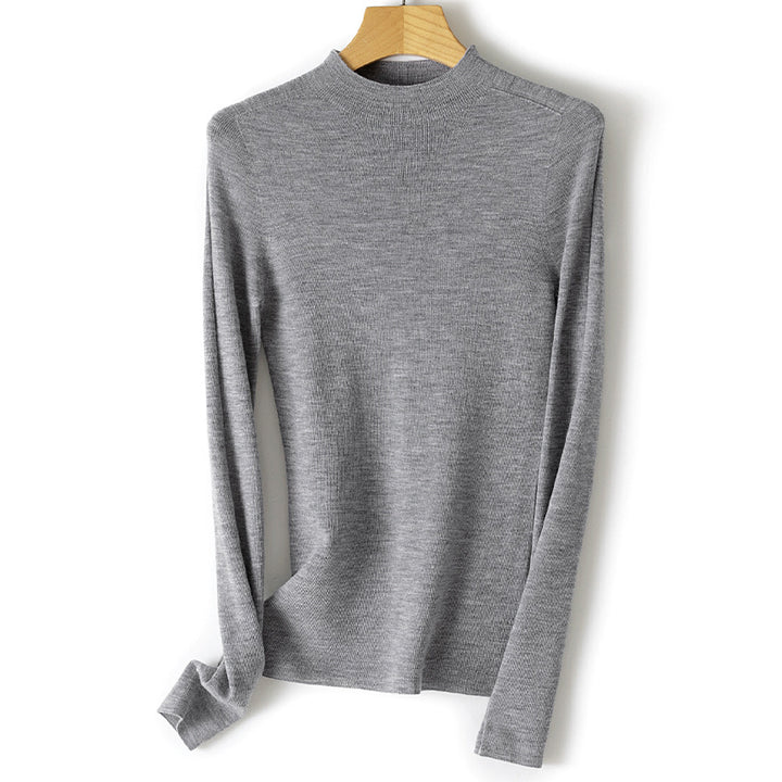 Damen Feinstrickpullover mit Stehkragen und schlanker Silhouette Drune