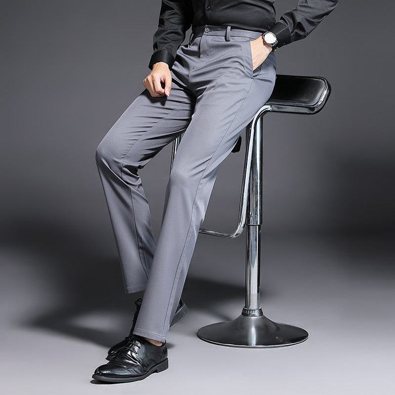 Herren Modern geschnittene Business‑Hose mit Bügelfalte, Stretch und Pflegeleichtem Mischgewebe Drune
