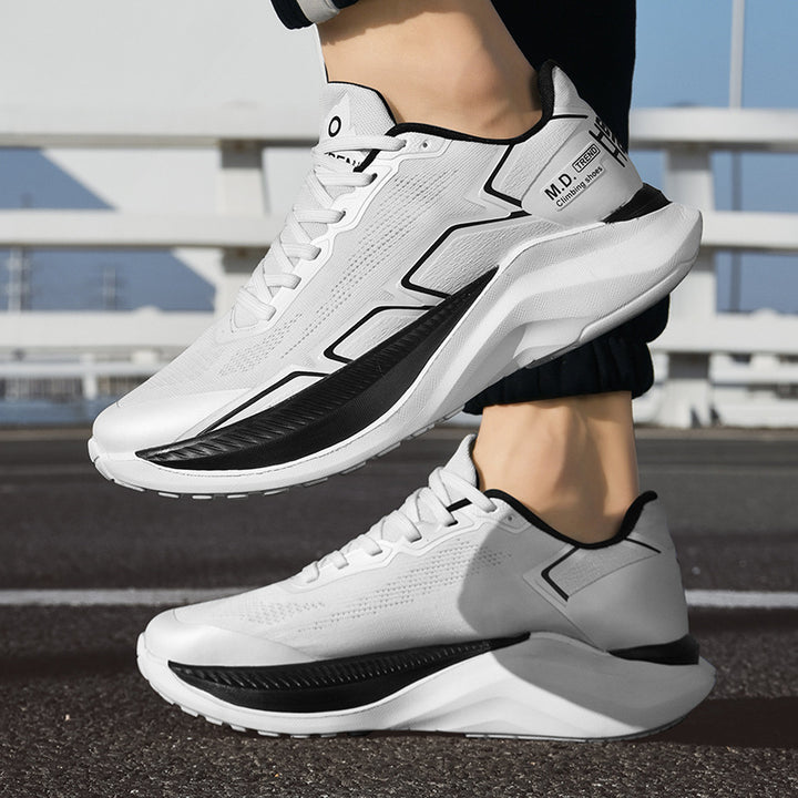 Unisex Aerodynamische Straßen-Laufschuhe mit nahtlosem Mesh-Oberteil und reaktiver Hohlkern-Zwischensohle Drune