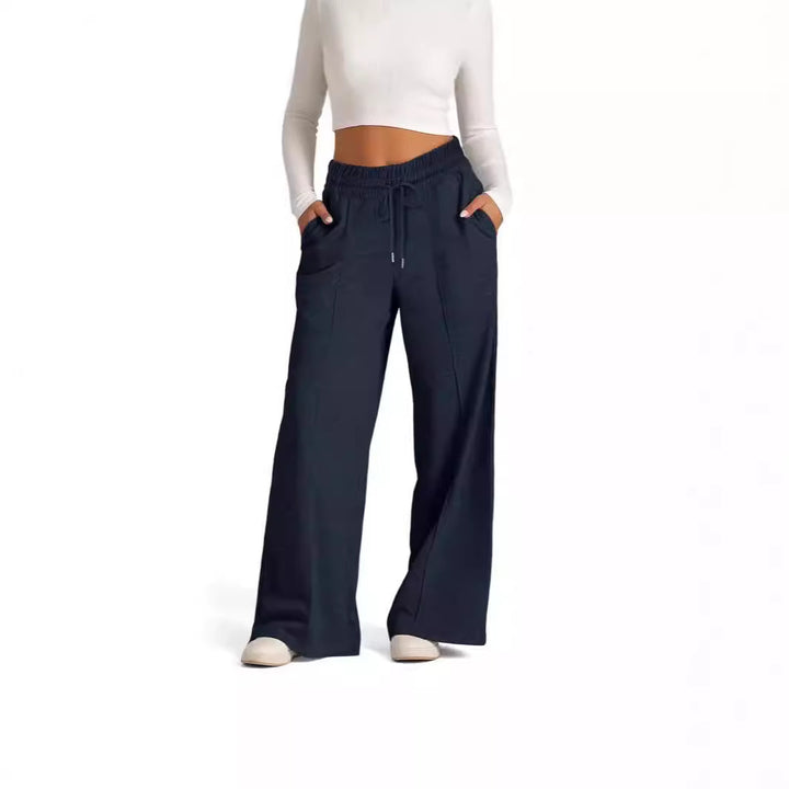 Damen Entspannte Passform Weite-Leg Lounge-Hose Drune