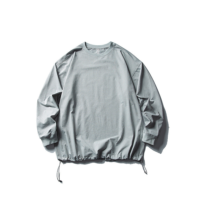 Unisex Oversize-Sweatshirt mit verstellbarem Kordelzugsaum, Raglanärmeln und Rippbündchen Drune