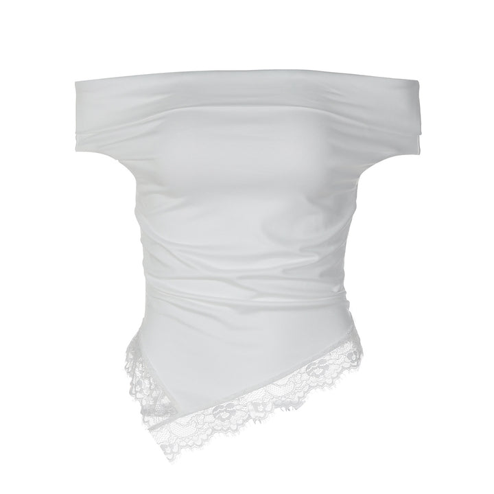 Damen Charmantes Off-Shoulder Top Drune