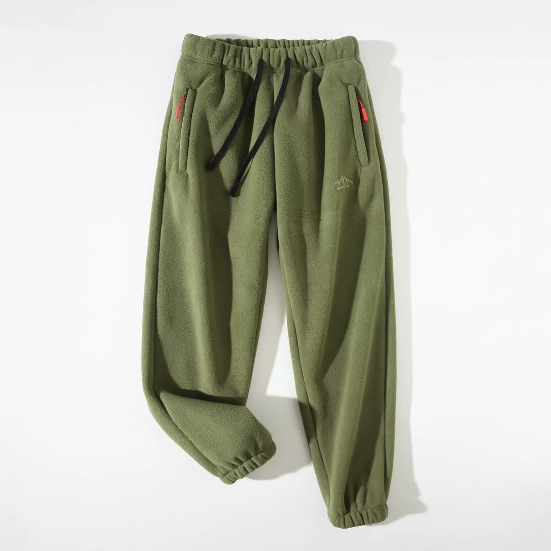 Damen Fließende Fleece-Hose mit verstellbarem Bund Drune