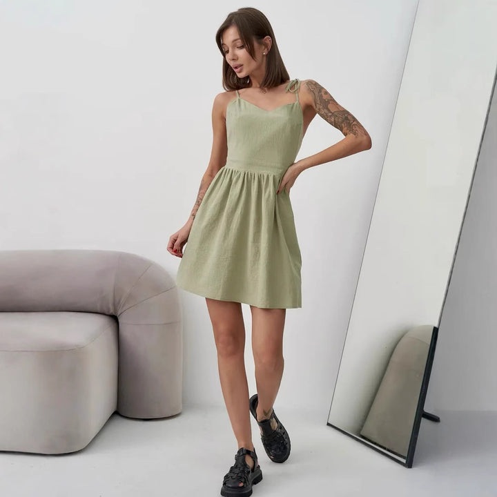 Damen sommerliches Wickelkleid Drune