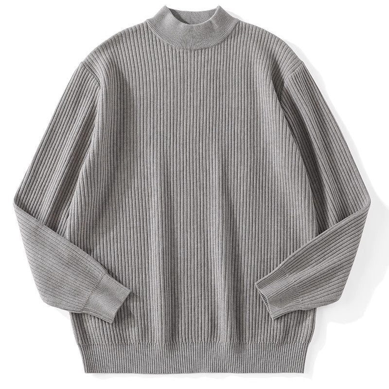 Herren Feinstrickpullover mit Stehkragen Drune