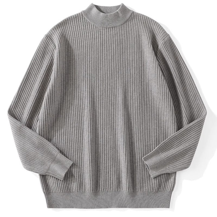 Herren Feinstrickpullover mit Stehkragen Drune