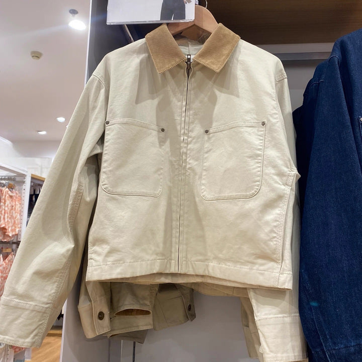 Damen Trendige Arbeitsjacke mit praktischen Brusttaschen Drune