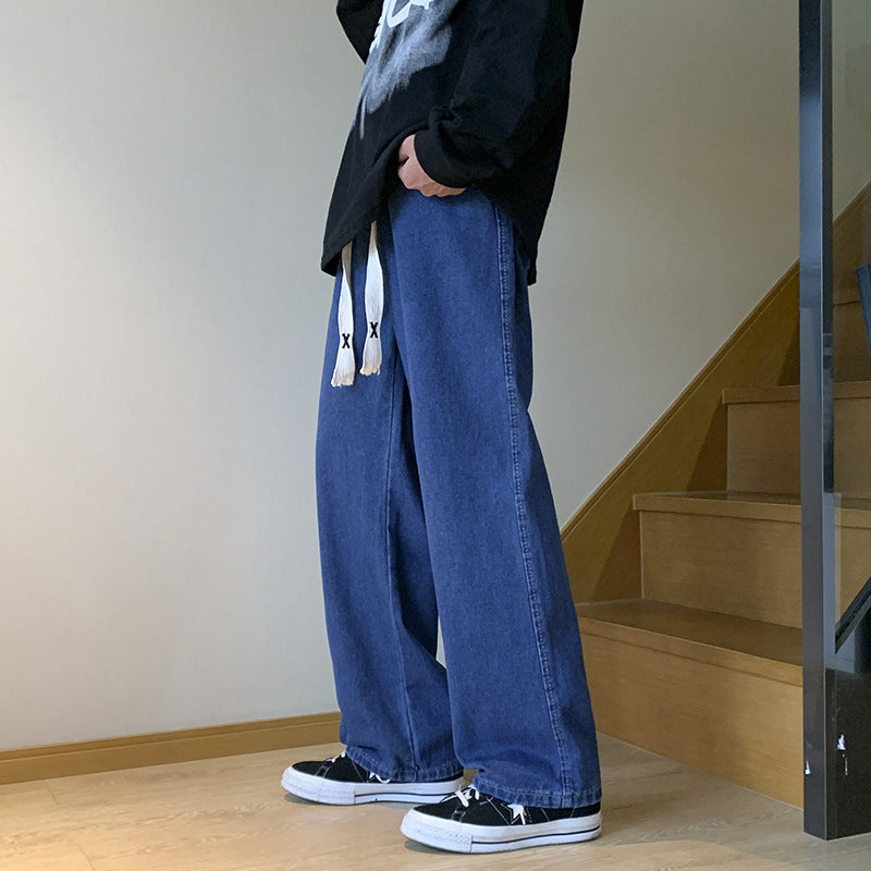Damen Bequeme Denim-Hose mit elastischem Bund Drune