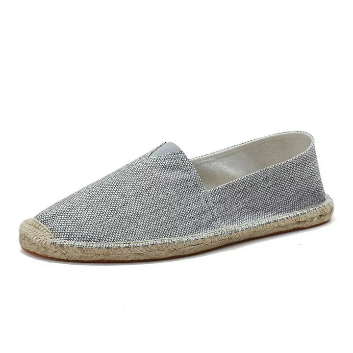 Damen Leichte Espadrille-Slip-On aus gewebtem Canvas mit Jute-Umrandung Drune