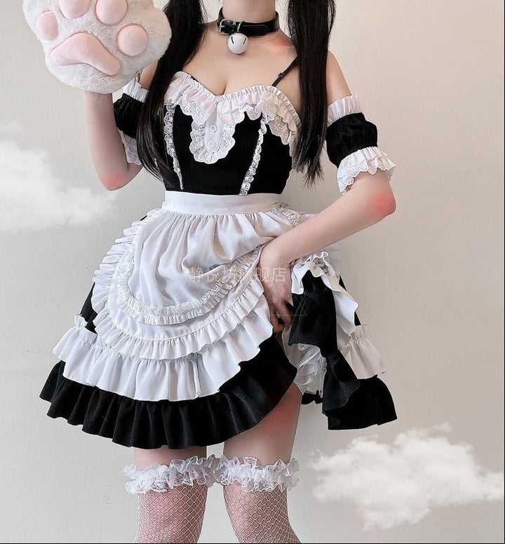 Mädchen verspieltes Rüschenkleid mit bezaubernden Puffärmeln Drune