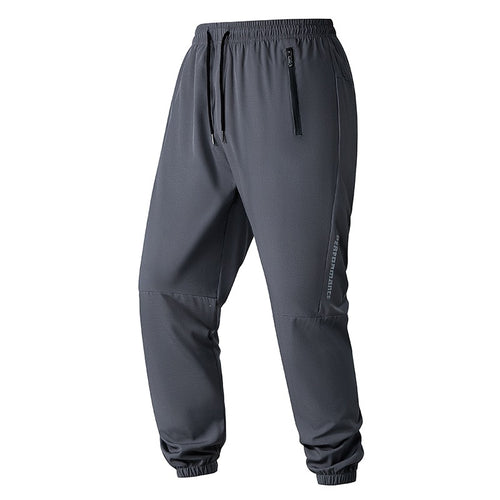 Herren Konische Performance-Jogginghose mit Reißverschlusstaschen & elastischem Bund Drune