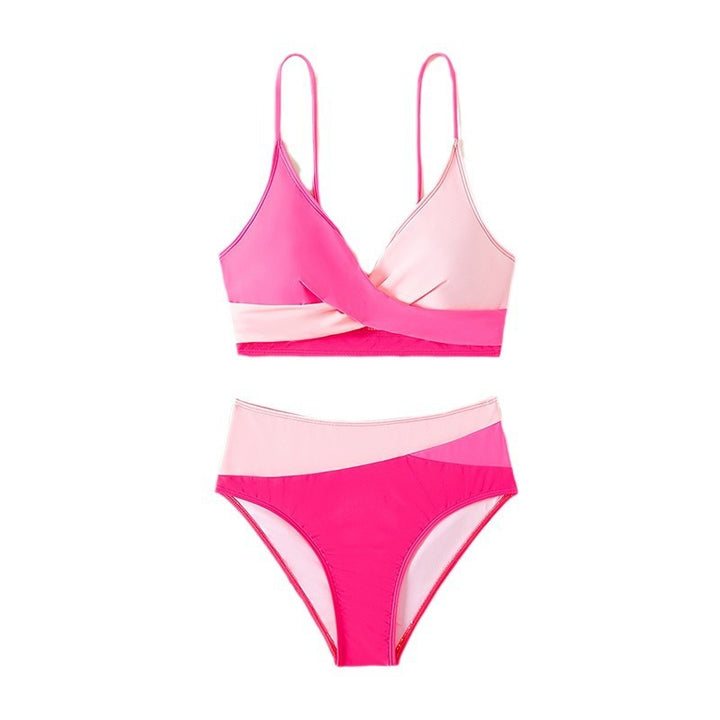 Damen Bikiniset mit modernem Wickeldesign und hoch tailliertem Schnitt Drune