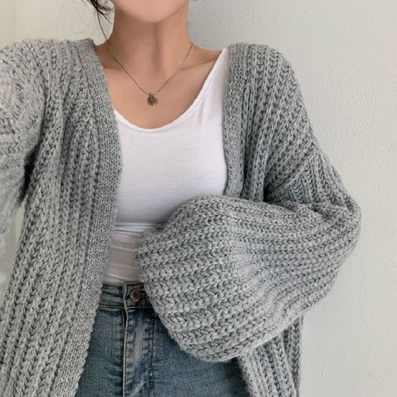Damen Oversized Strickjacke Drune