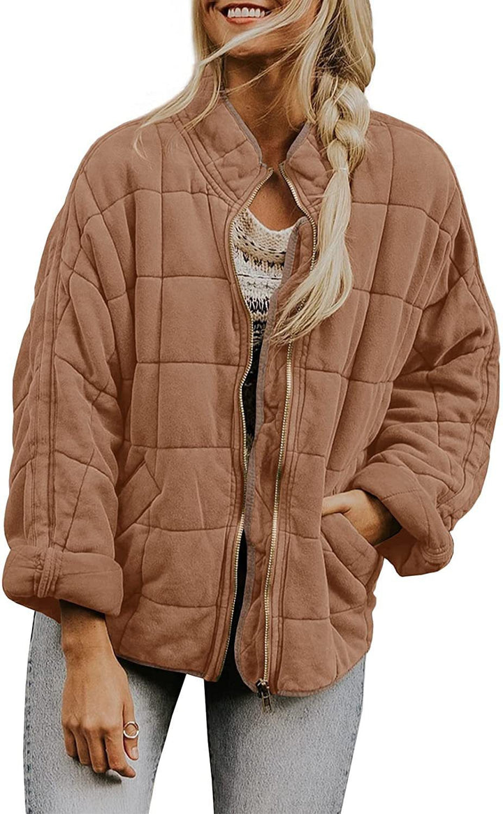 Damen Übergroße Steppjacke Drune